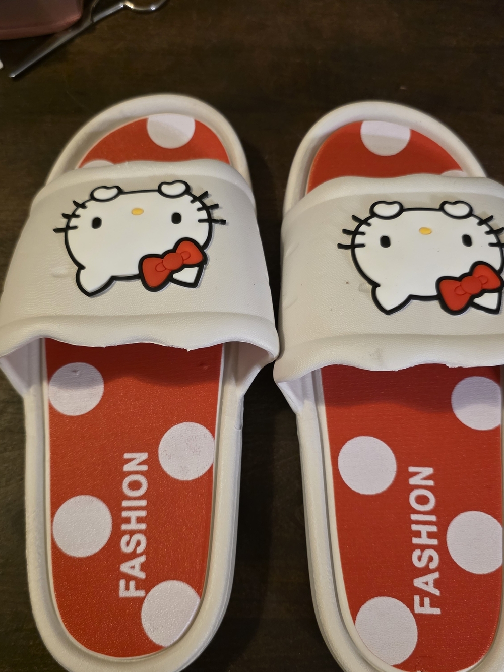 Hello Kitty Red & White  Slide Sandals